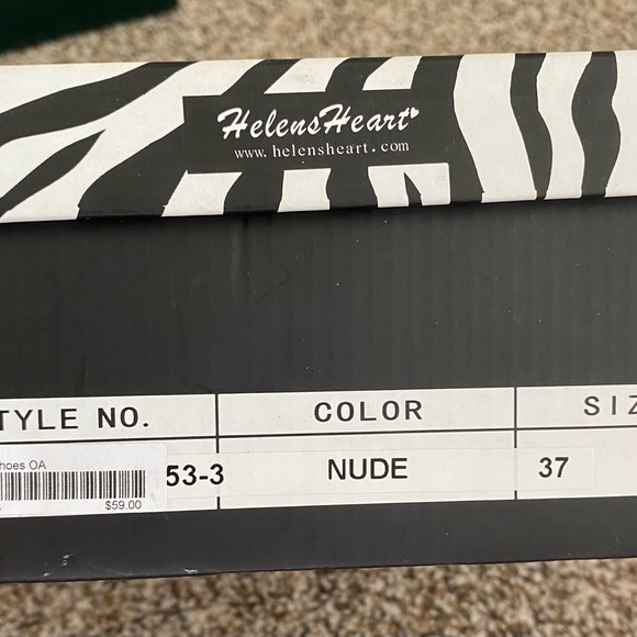 Nude platform heels, size 7. Brand is Helens Heart 💟 - Picture 4 of 5